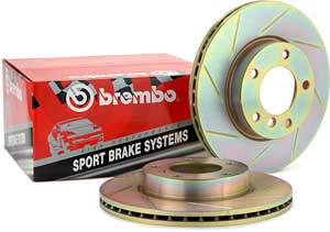 Brembo sport slotted brake rotors