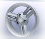 Smart car replica wheel